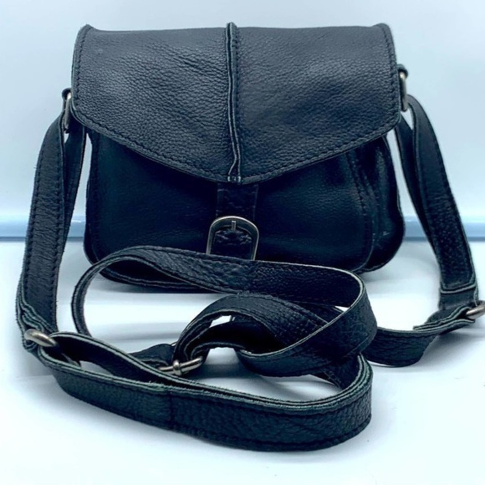CUT N’PASTE Los Angeles black leather mini bag